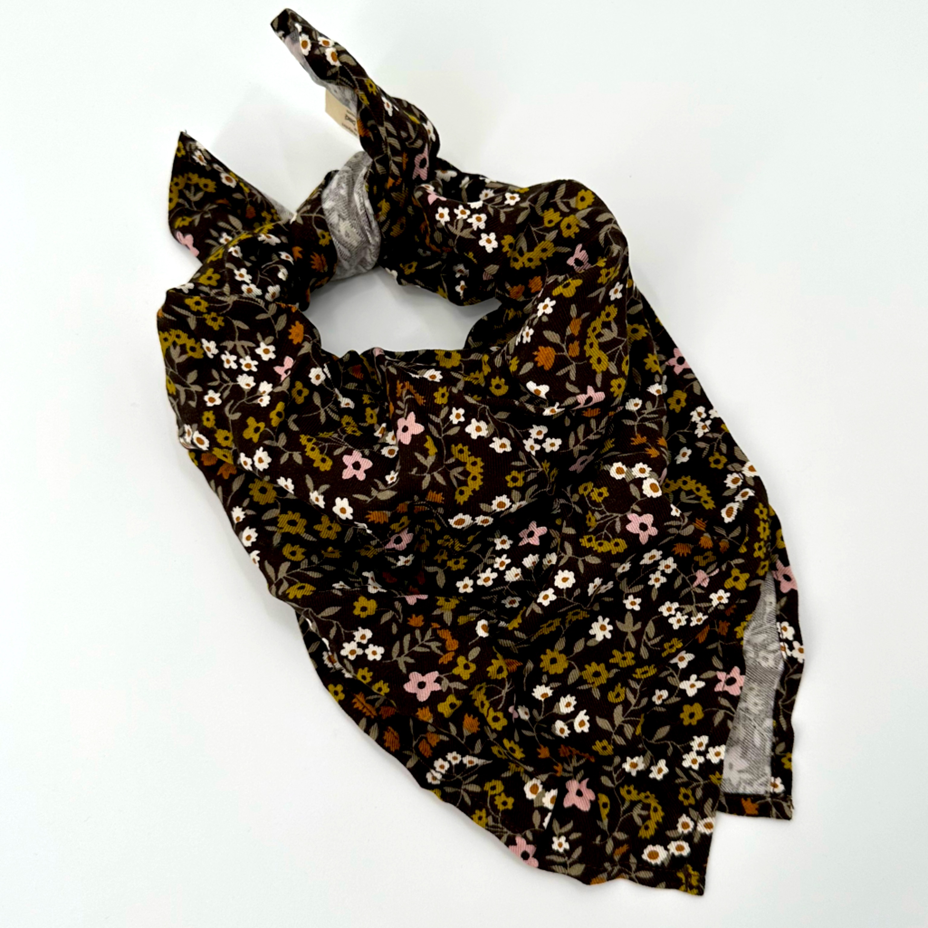 Rylee + Cru Brown Floral Kids Scarf